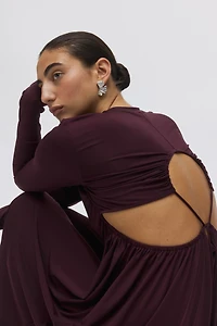 Gathered Jersey Dress