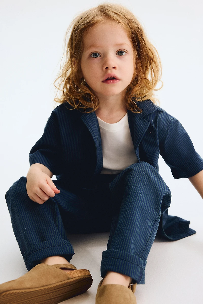 Cotton Seersucker Pants