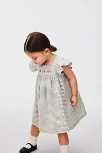 Robe empire en coton