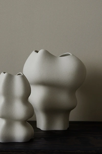 Extra-Large Irregular-Shaped Stoneware Vase