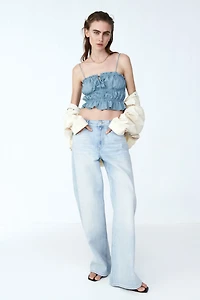 Top with Tie Shoulder Straps
