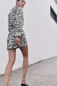 Twill Mini Skirt