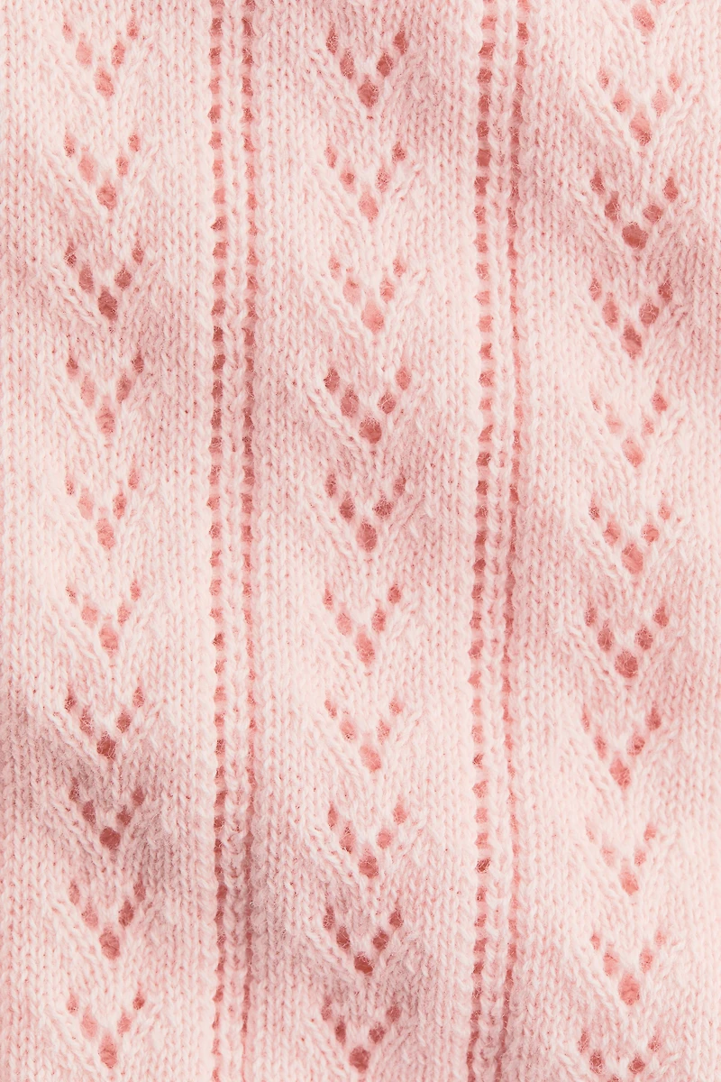 Gilet en pointelle de coton