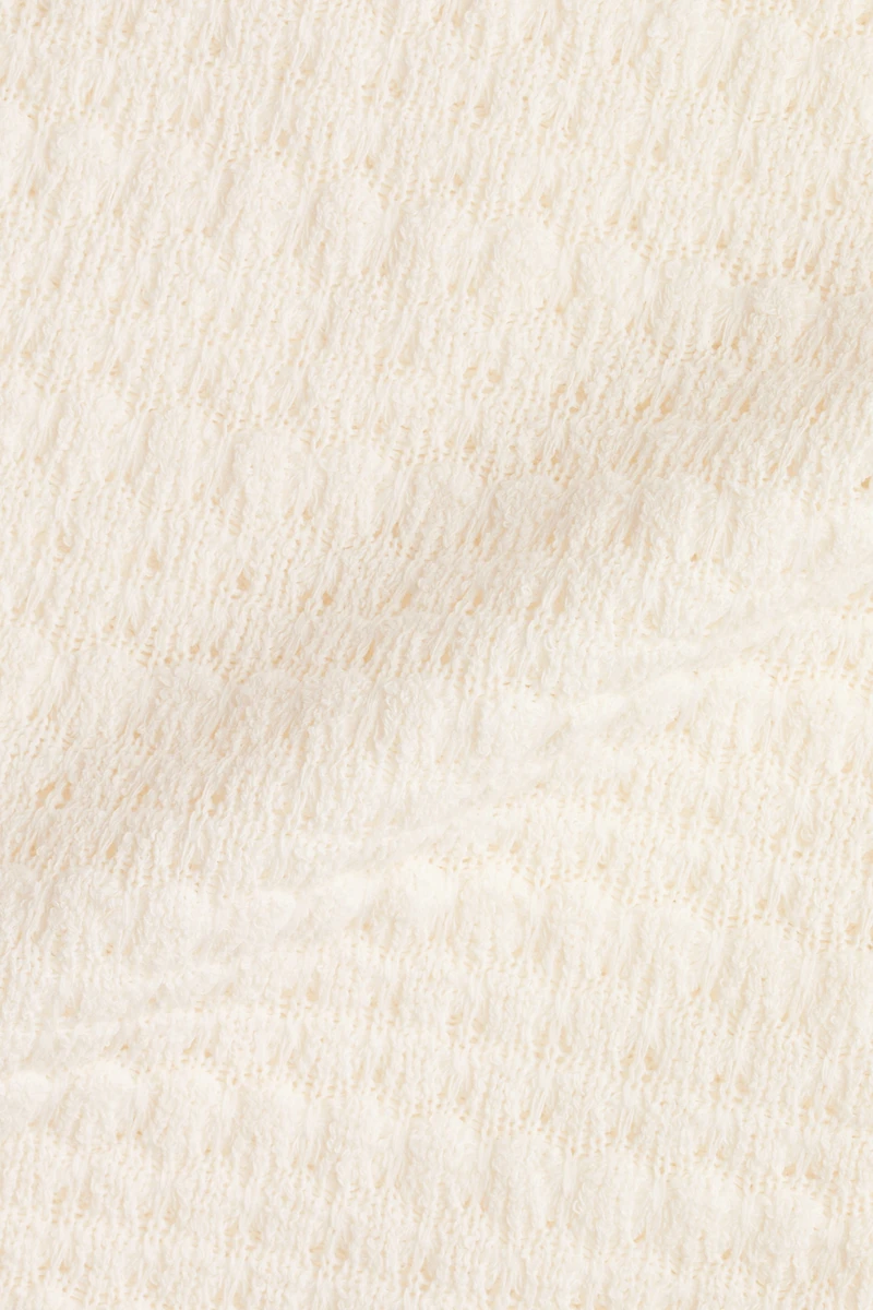 Textured-Knit Cape Top