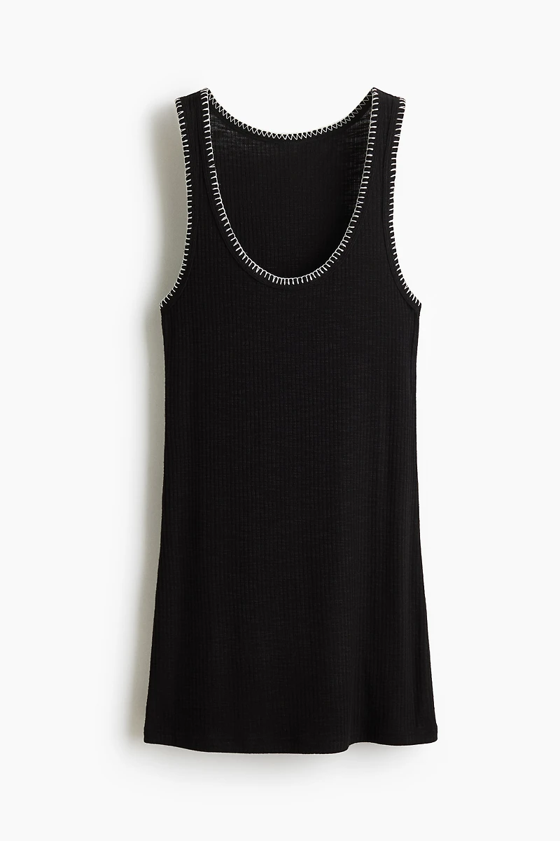 Rib-Knit Dress