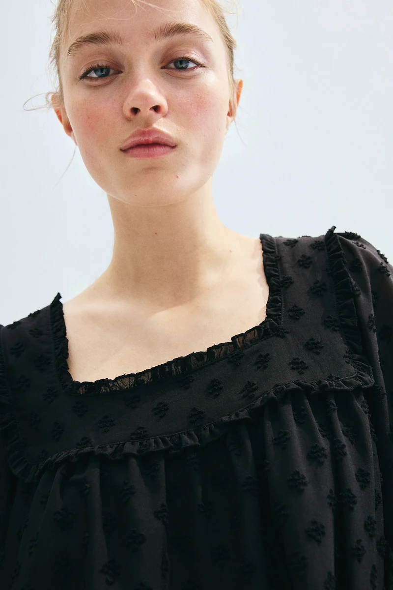 Sheer Plumeti Dress