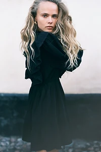 Robe en lin mélangé