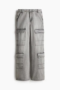 Denim Cargo Pants