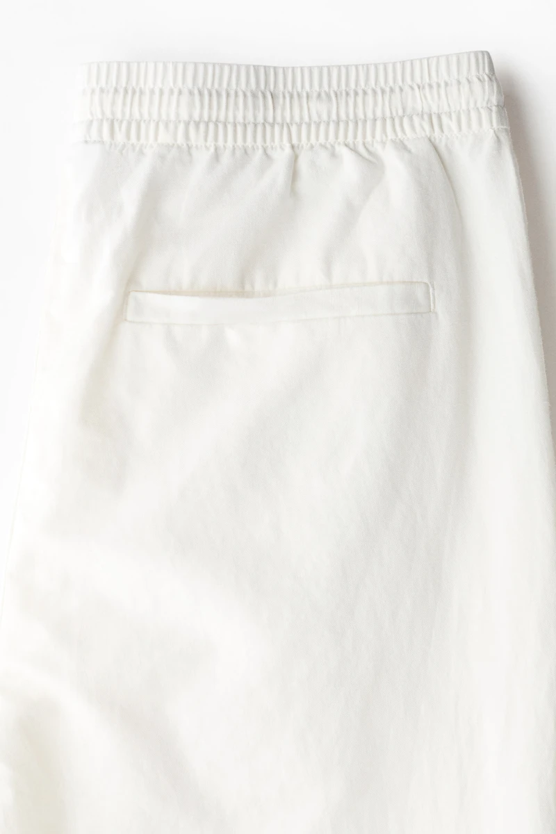 Regular-Fit Linen-Blend Pants