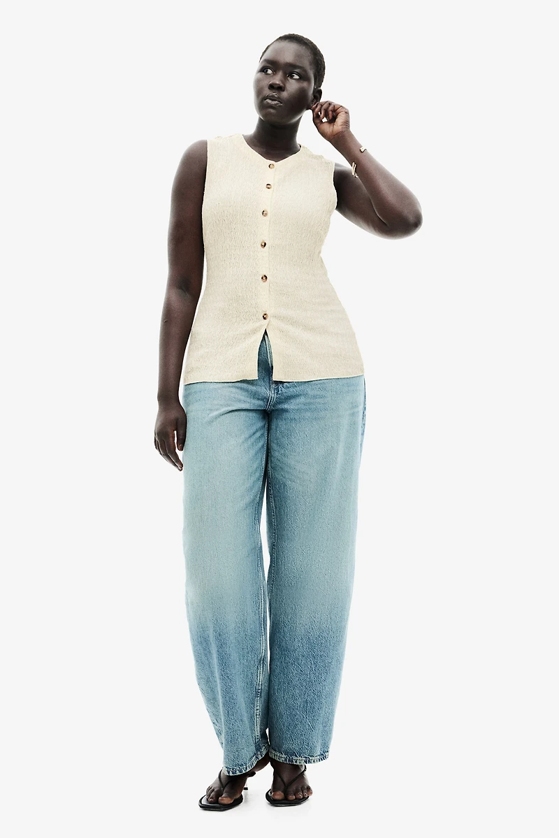 Textured Jersey Vest