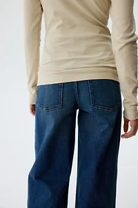 MAMA Superstretch Wide-Leg Jeans