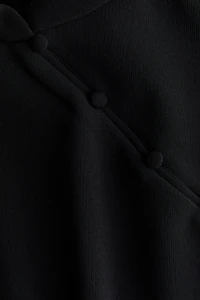 Cap-Sleeved Top with Button Detail