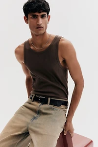 Débardeur côtelé Coupe Amincie