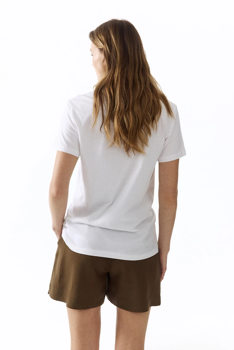 MAMA Linen-Blend Shorts