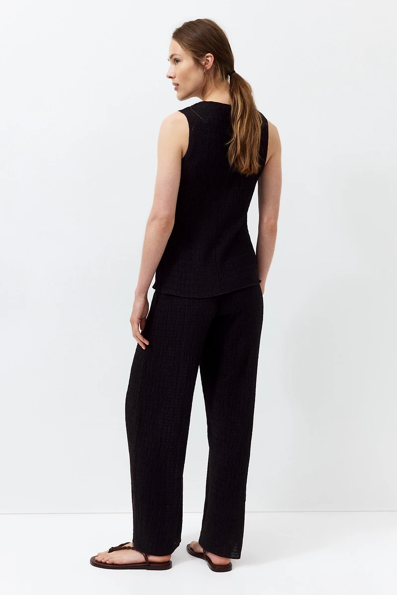 Ensemble 2 pièces MAMA en jersey froissé
