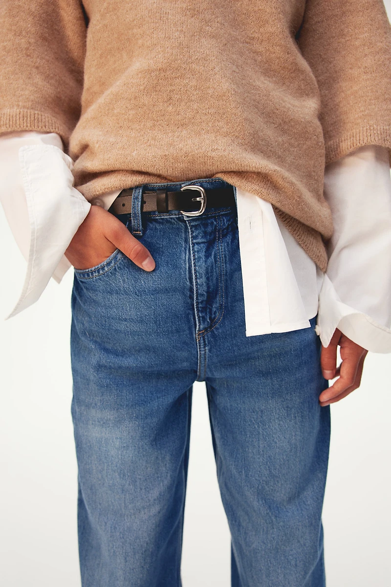 Jean à jambes larges
