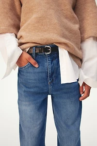 Jean à jambes larges