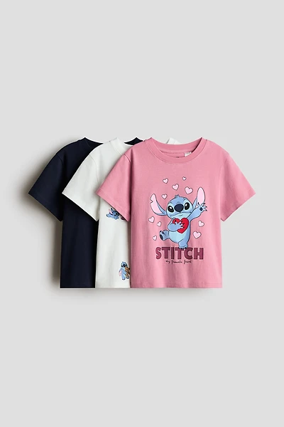3-pack Printed Jersey Tops