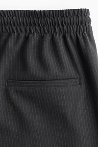 Wide-Leg Twill Pants