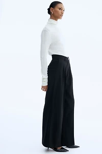 Wide-Leg Dress Pants