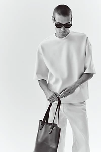 Oversized-Fit Scuba T-Shirt