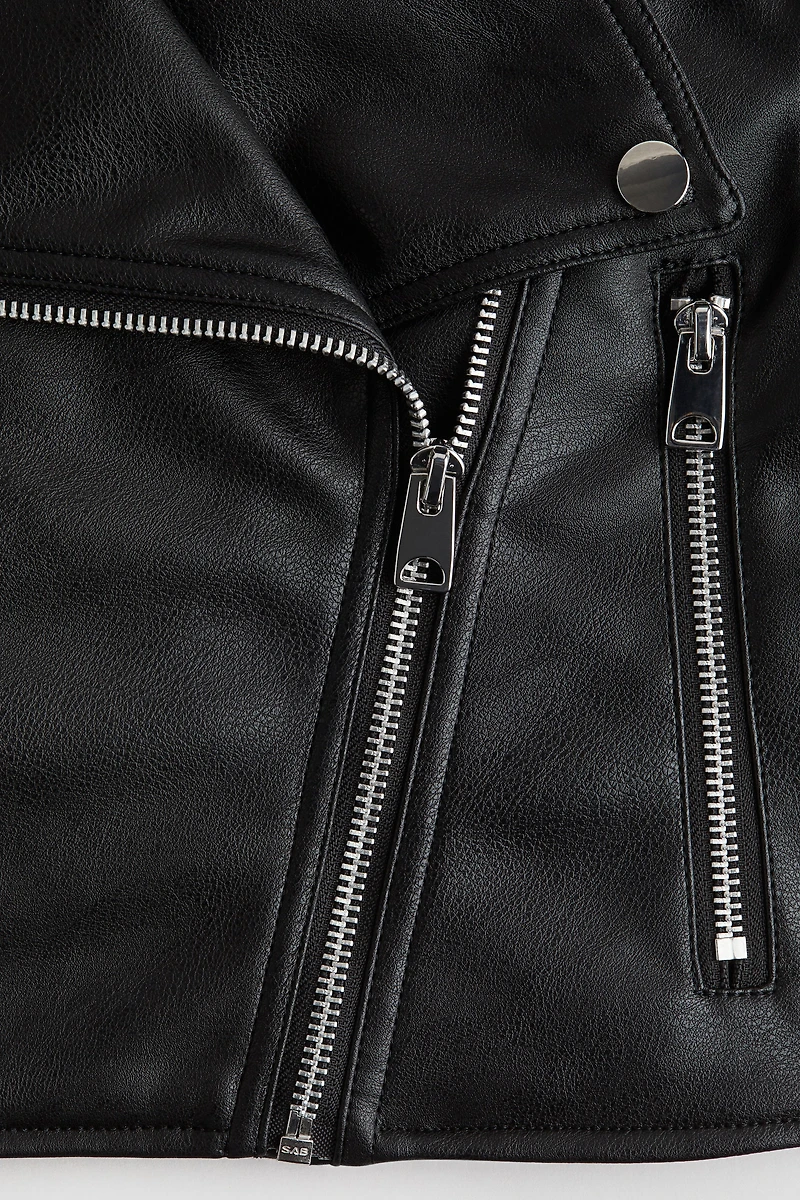 Veste de style motard