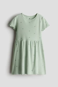 Ribbed Jersey Dress