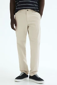 Chino près du corps en coton