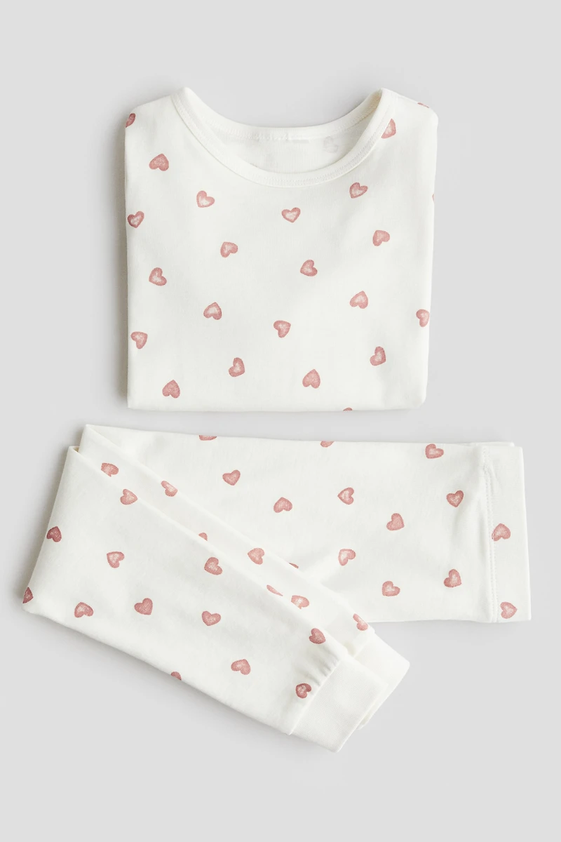 Snug Fit printed cotton pyjamas
