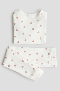 Snug Fit printed cotton pyjamas