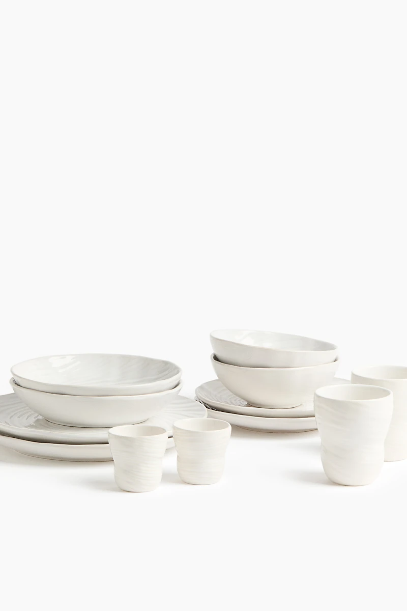 2-Pack Textured Stoneware Soup Bowls