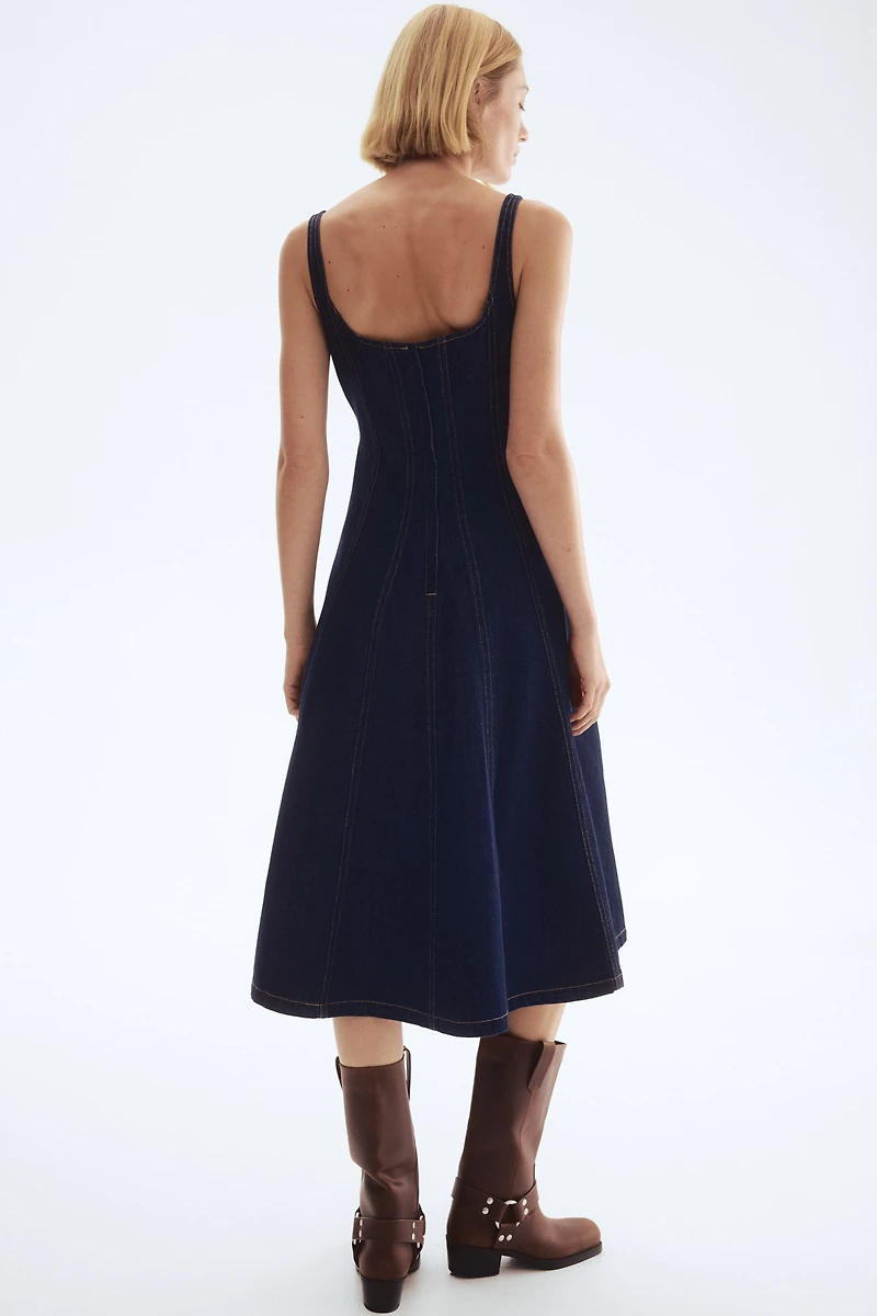 Denim Midi Dress
