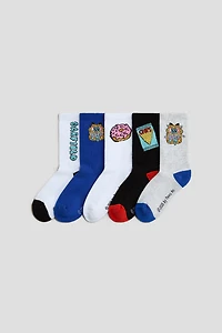 5-pack Intarsia-motif Socks