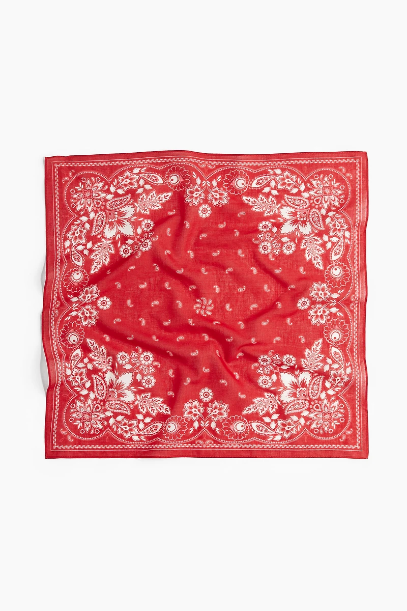 Patterned Cotton Scarf
