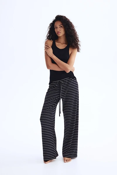 Pantalon en coton mélangé