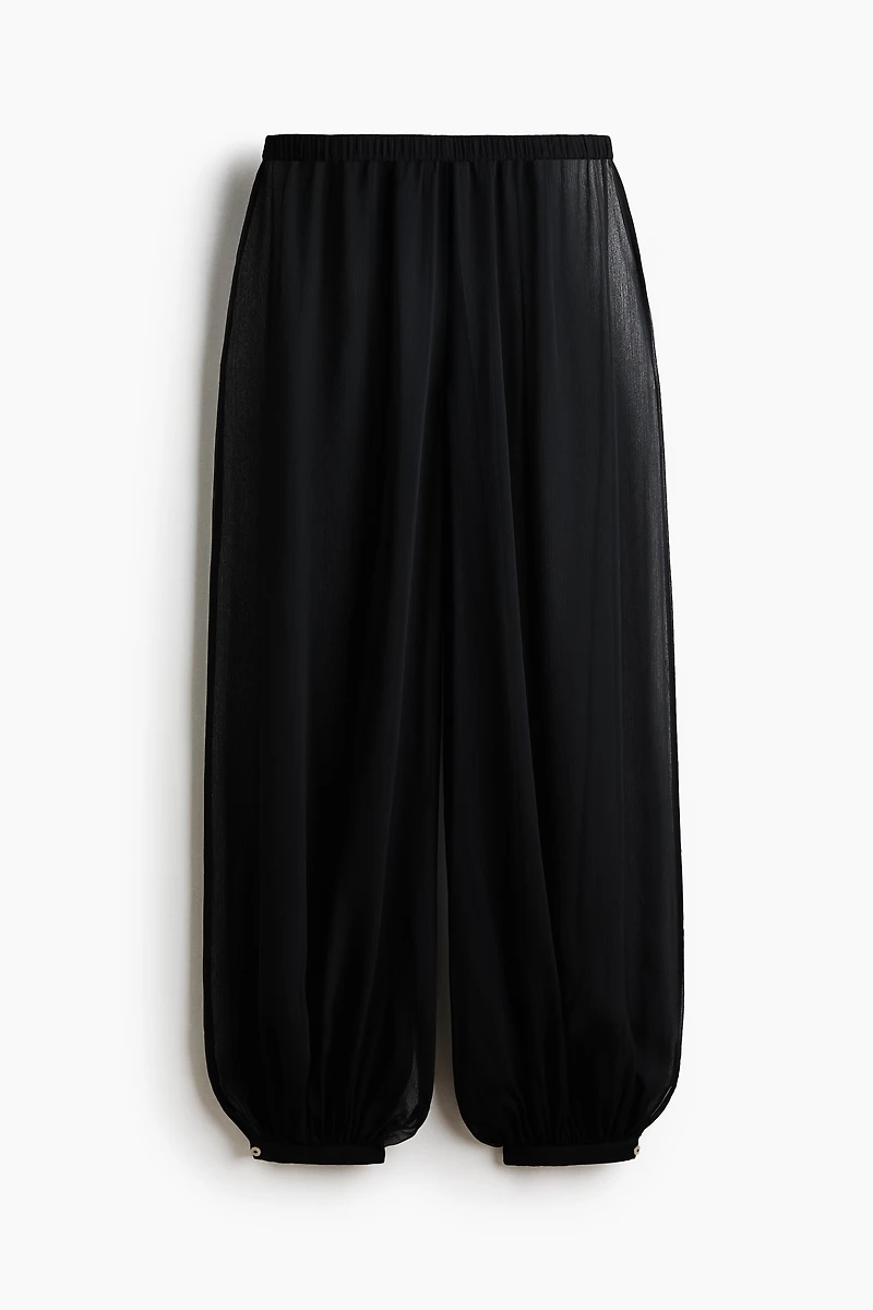 Balloon-Leg Pull-On Pants