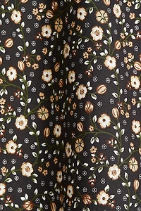 V-Neck Cotton Poplin Dress