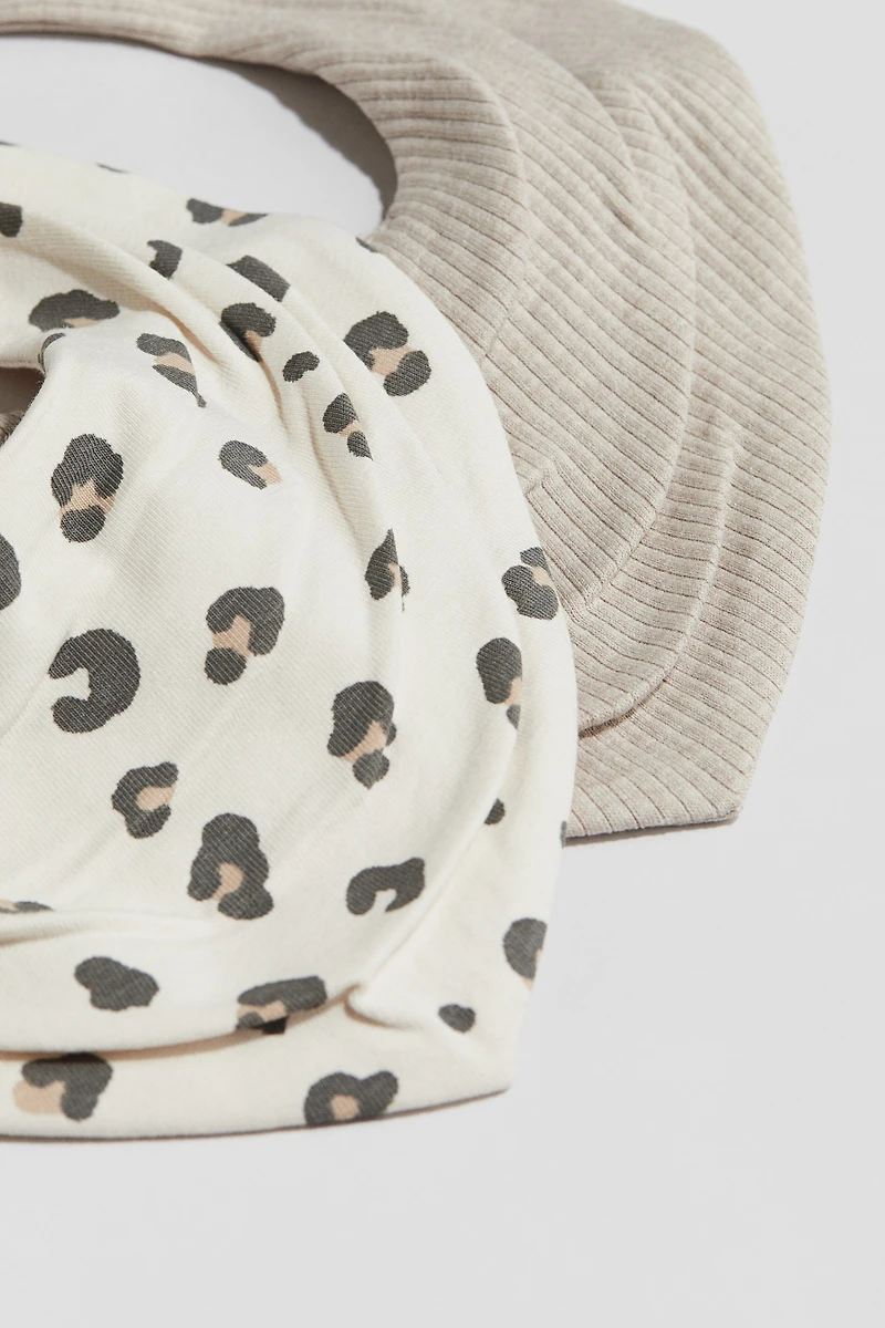 Lot de 2 bavoirs triangulaires