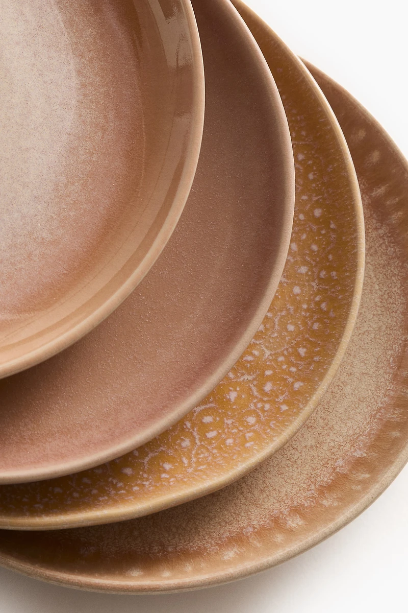 4-pack stoneware side plates