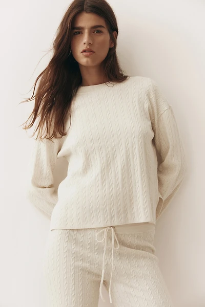 Cable-Knit Sweater