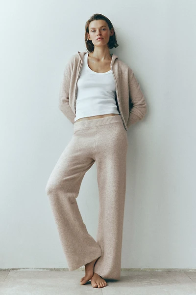 Pantalon large en tricot