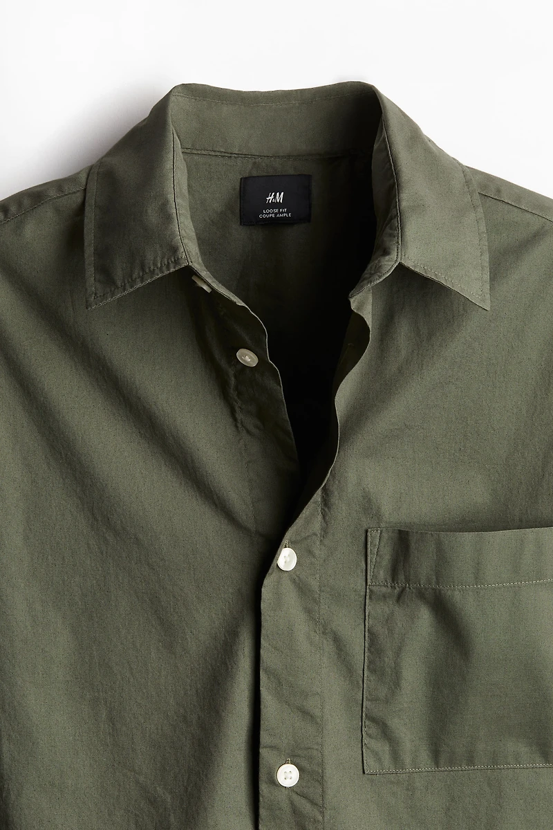 Relaxed Fit Short-sleeved Shirt