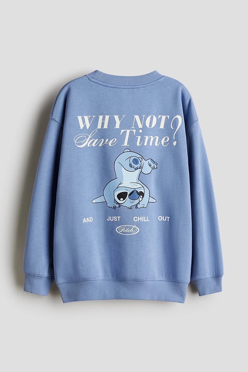 Chandail ample à motif imprimé