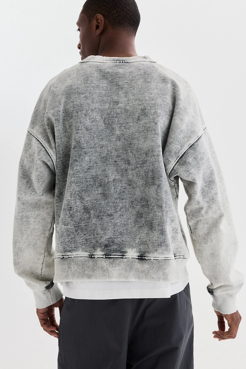 Chandail délavé coupe très grande