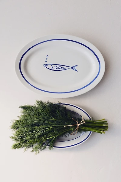 Large Porcelain Serving Plate