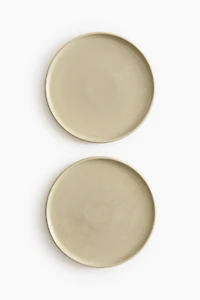 2-Pack Stoneware Dinner Plates