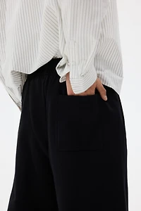 Wide-Leg Cotton Joggers