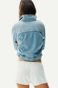 Linen-Blend Drawstring Shorts