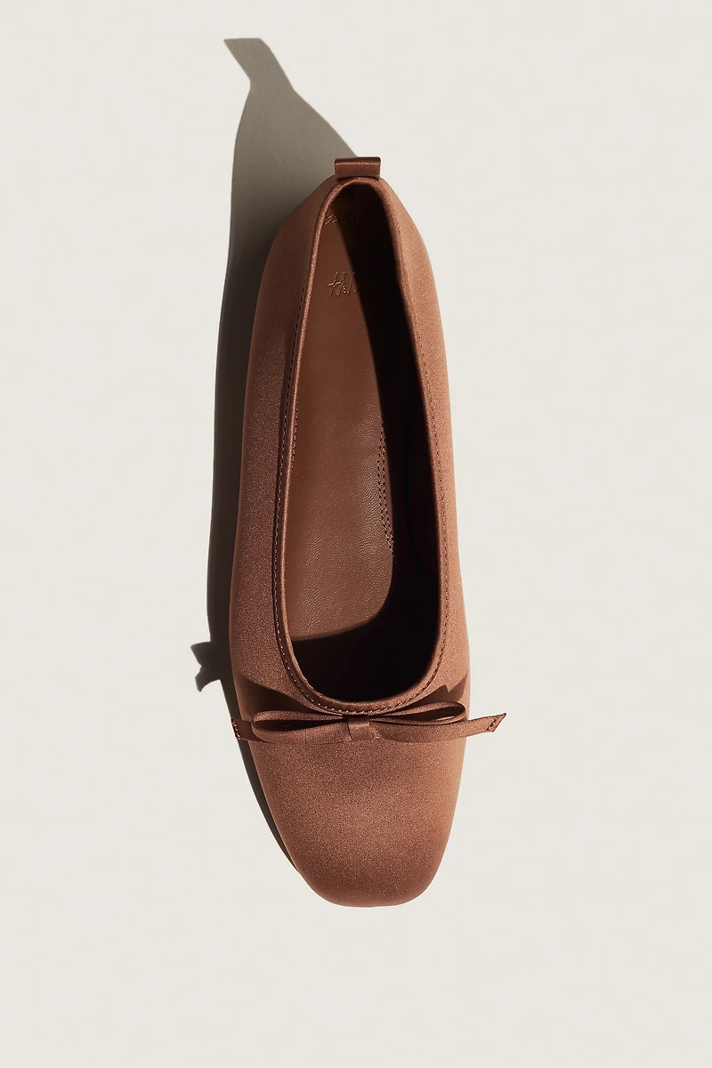 Bow-Detail Ballet Flats