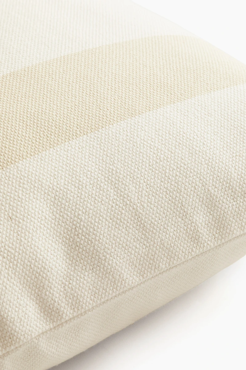 Print-Motif Canvas Cushion Cover